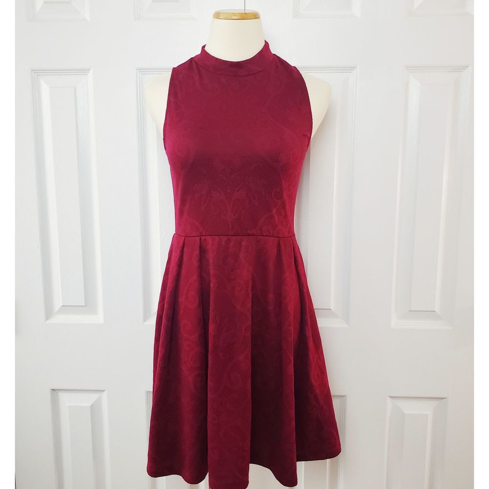 Everly Mock Neck Sleeveless Dress